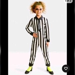 *NIB* Kids' BEETLEJUICE Striped Jumpsuit Costume